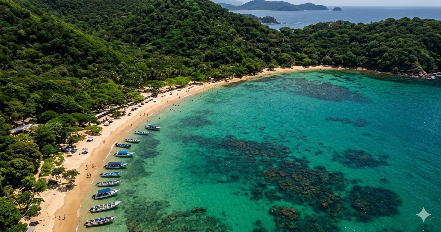 Playa Cristal arena blanca